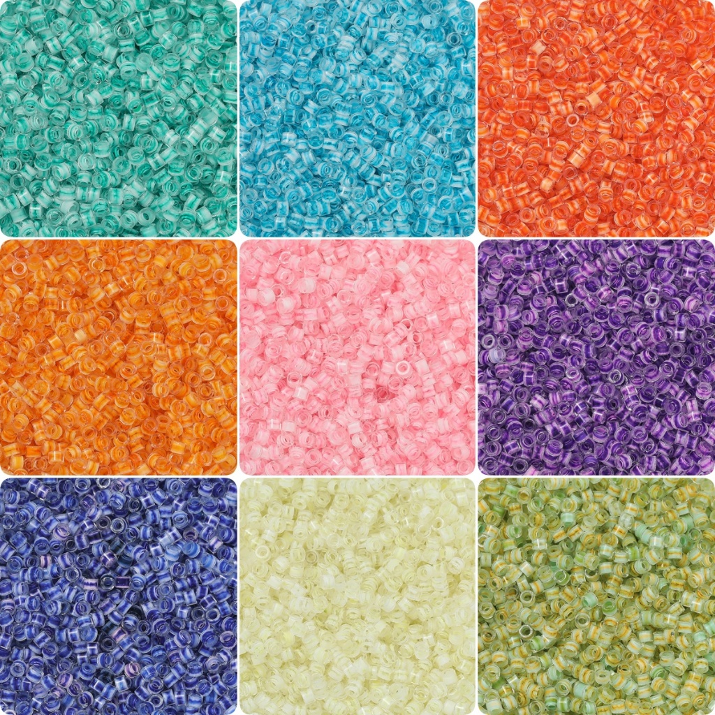 St. kunkka 600 ชิ้น ลูกปัดเม็ดทราย 1.8 * 2.5 มม.หลายสีลูกปัดแก้ว ลูกปัดทรงกระบอก