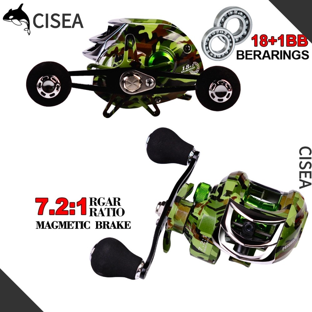 CISEA F316 รอกหยดน้ํา รอกตกปลา รอกสปินนิ่ง รอกหยดน้ำ รอกเบส รอก รอกสปิน 7.2:1 18+1BB Lure Luya