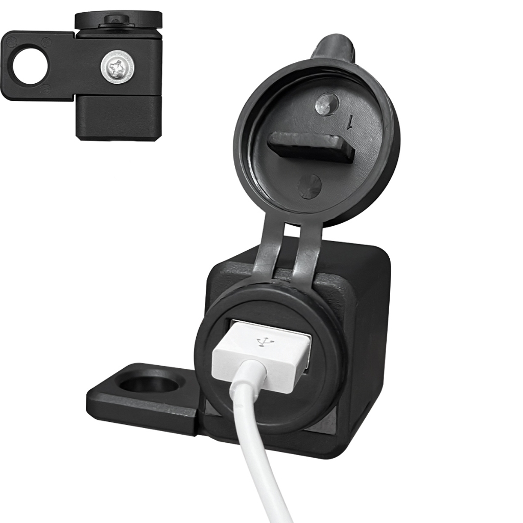 ที่ชาร์จ USB สําหรับรถจักรยานยนต์อเนกประสงค์ Outlet Change 5v กันน้ําและชาร์จเร็ว