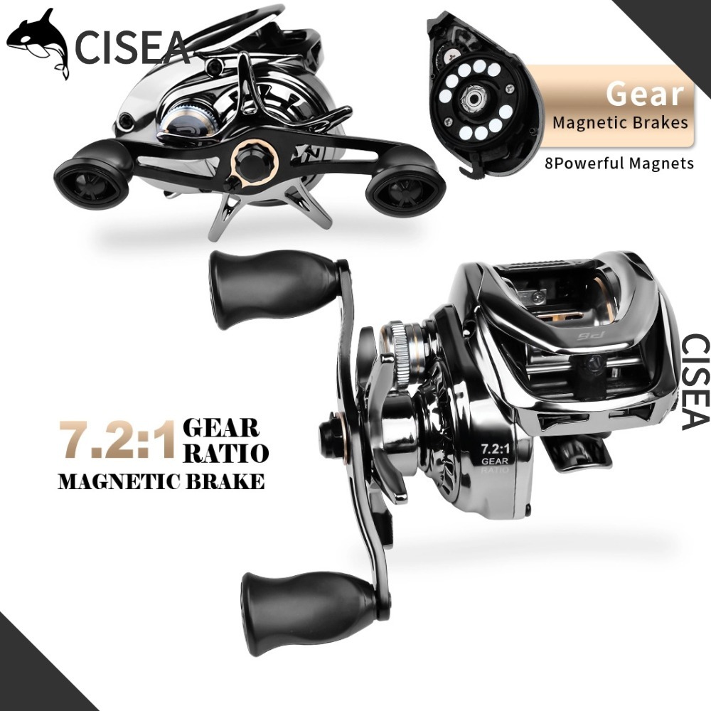 CISEA F321 รอกหยดน้ํา รอกตกปลา รอกสปินนิ่ง รอกหยดน้ำ รอกเบส รอก รอกสปิน 7.2:1 5+1BB Lure Luya