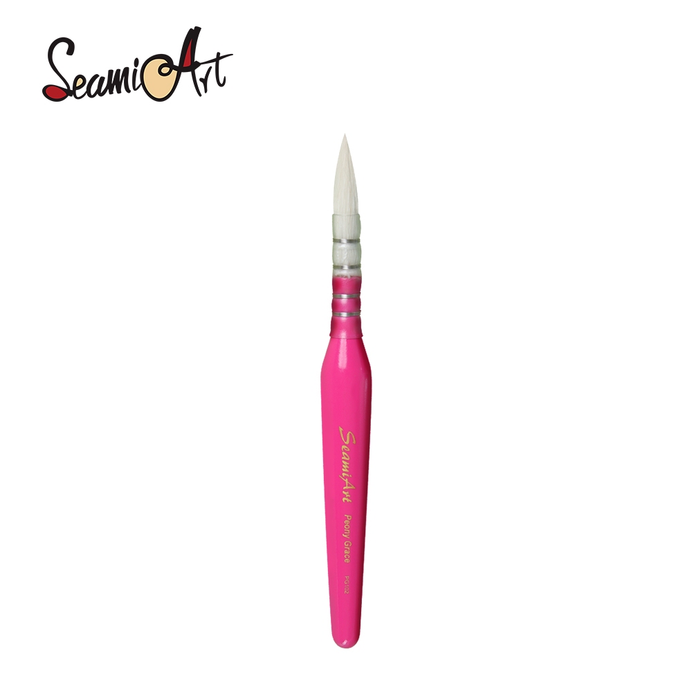 SeamiArt 1 ชิ้นสั้นแปรง Travel ปากกา SS25 Gats ไนลอน Mixture ผมแบบพกพาแปรงสีน้ํา