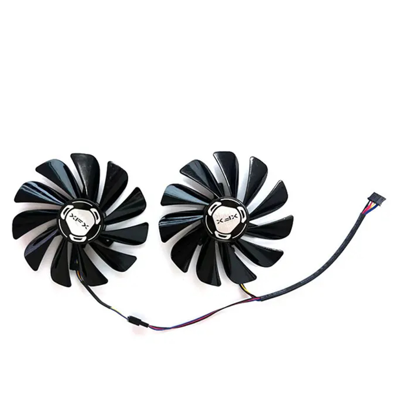 พัดลม 95 มม.เหมาะสําหรับ XFX Radeon RX5600XT 5700 5700XT 8GB RAW II Ultra Black Wolf Edition กราฟิกก
