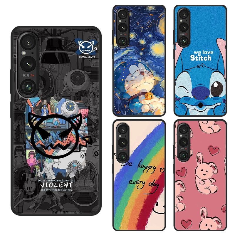 Case For Sony Xperia 1 VII Cover For Xperia 10 VI Silicone Soft Anti-knock Shell For Sony Pro-i Fund