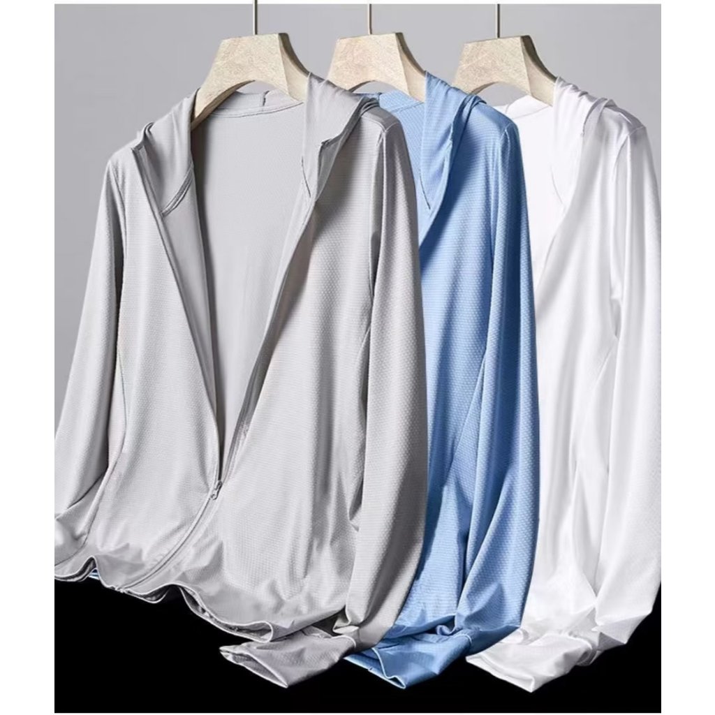 Bella shop🌻เสื้อผ้าป้องกันแสงแดด✨ เสื้อกันยูวี UPF50+ นุ่ม สวมใส่สบาย ระบายอากาศ ทำจากผ้าไหมเย็น