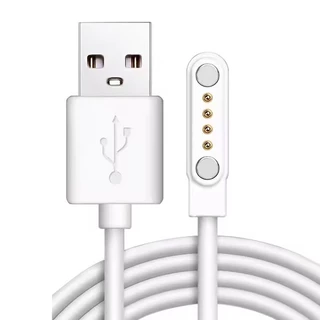 4Pin 7.62 มม.Spacing สายชาร์จแม่เหล็กสําหรับนาฬิกาสมาร์ทนาฬิกาข้อมือคั้นน้ําผลไม้ USB Power Charger