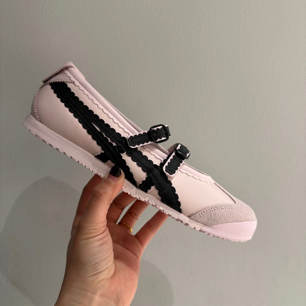 【สไตล์ใหม่】Onitsuka MEXICO 66 TGRS รองเท้าบัลเล่ต์ผู้หญิง รองเท้าลําลอง