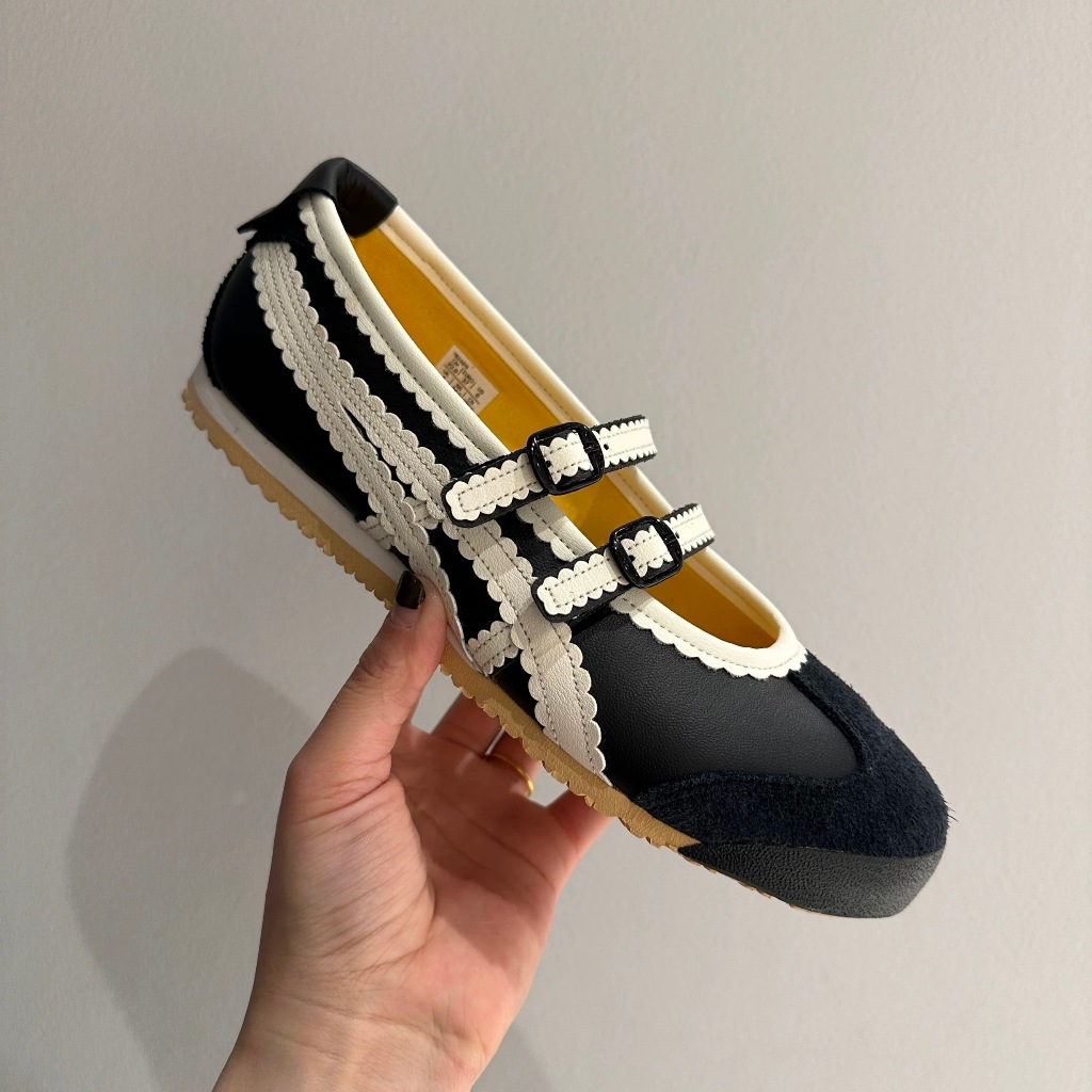 【สไตล์ใหม่】Onitsuka MEXICO 66 TGRS รองเท้าบัลเล่ต์ผู้หญิง รองเท้าลําลอง