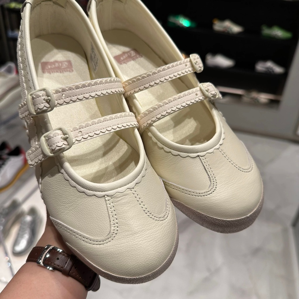 【สไตล์ใหม่】Onitsuka MEXICO 66 TGRS รองเท้าบัลเล่ต์ผู้หญิง รองเท้าลําลอง