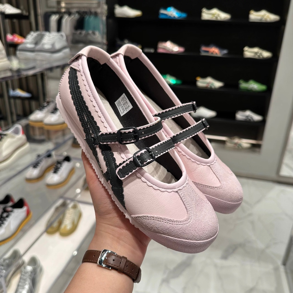 【สไตล์ใหม่】Onitsuka MEXICO 66 TGRS รองเท้าบัลเล่ต์ผู้หญิง รองเท้าลําลอง