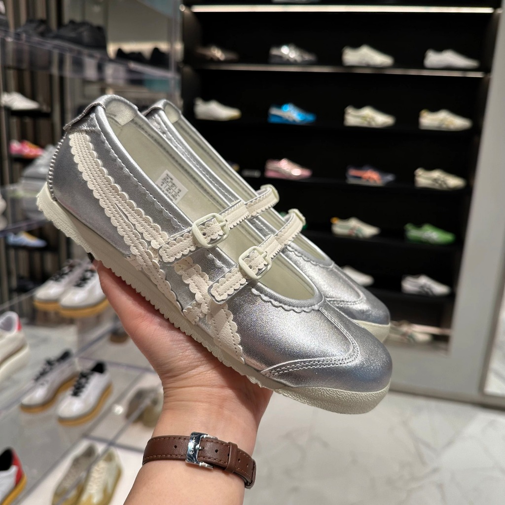 【สไตล์ใหม่】Onitsuka MEXICO 66 TGRS รองเท้าบัลเล่ต์ผู้หญิง รองเท้าลําลอง