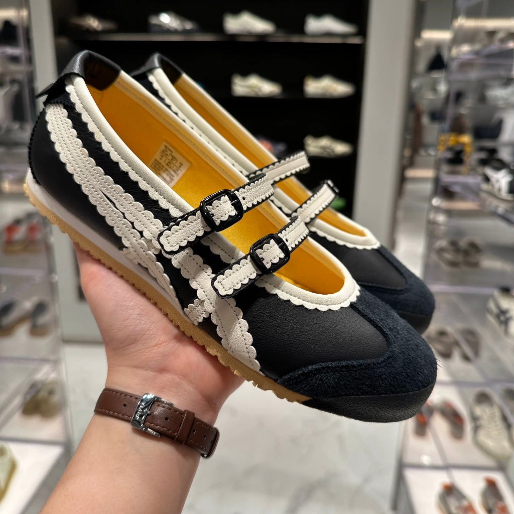 【สไตล์ใหม่】Onitsuka MEXICO 66 TGRS รองเท้าบัลเล่ต์ผู้หญิง รองเท้าลําลอง