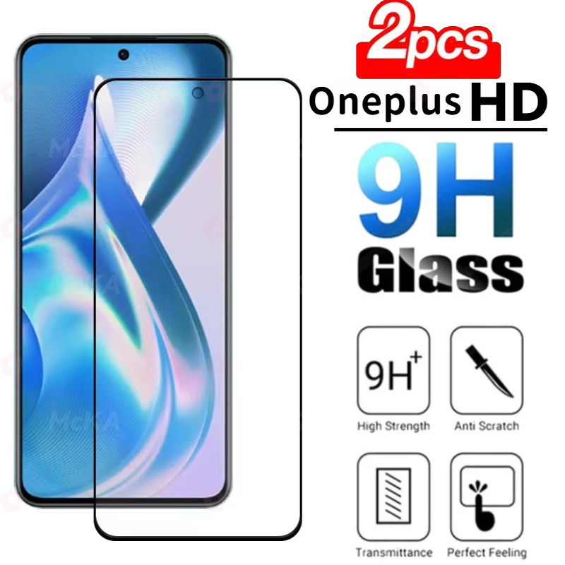 2 ชิ้น 9H Full รุ่นสติกเกอร์แก้วสําหรับ oneplus Ace 3V 2V Ace Racing รุ่น 10T 9R 8T 7T 6T NORD N10 N