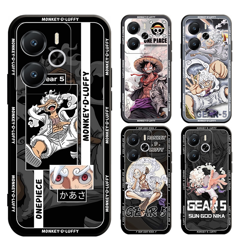 เคสสําหรับ realme 14 14x pro plus 5G RMX5075 RMX5056 RMX5050 onepiece luffy เกียร์ 5 กรณีนุ่ม