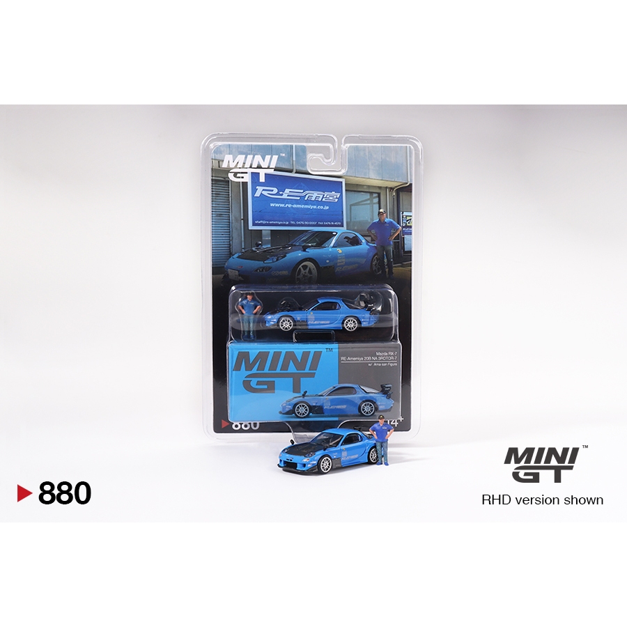 Mini GT MGT00880 Mazda RX-7 RE-Amemiya 20B NA 3ROTOR-7 w/A-san Figure TAS 2025 Limited Edition RE-Am