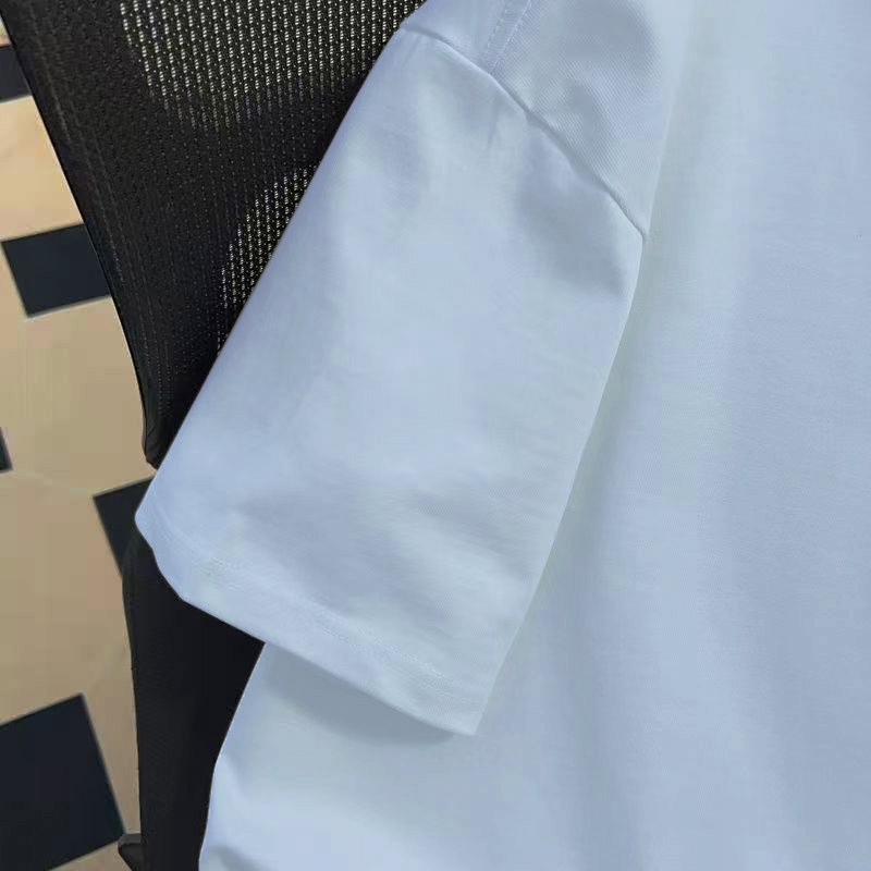 เสื้อยืดคอกลม แขนสั้น โอเวอร์ไซซ์ ใส่สบาย เหมาะสำหรับคนรูปร่างอวบ เสื้อคู่รัก 100% Cotton วินเทจ รูปแบบนางเงือก YG307 ราคา ถูกที่สุด ดีลบีเคเค แกลเลอรีภาพที่ 4