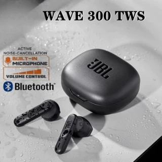 Wave 300 TWS หูฟังบลูทูธไร้สายที่แท้จริงหูฟังชนิดใส่ในหูหูฟังน้ําหนักเบาพร้อมไมโครโฟนเคสชาร์จ Feiy