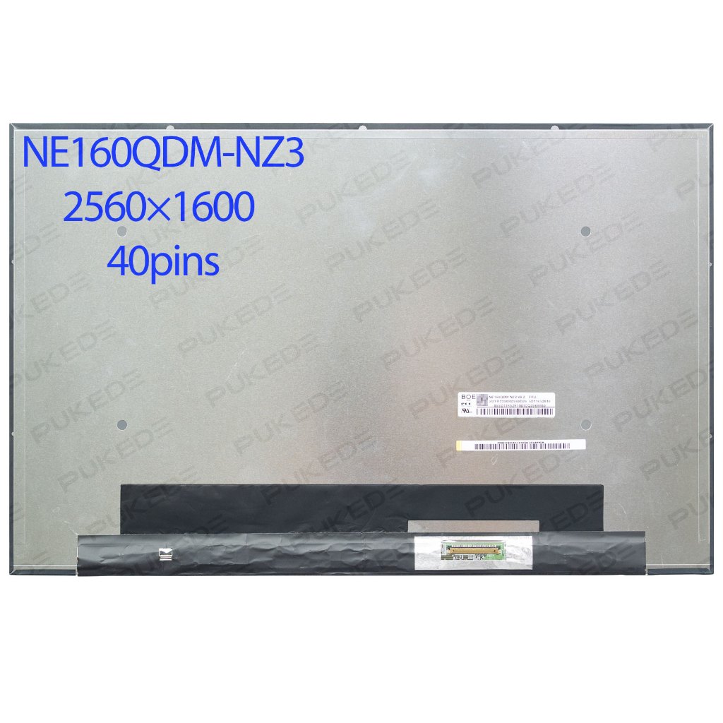 16.0 "slim แล็ปท็อปหน้าจอ LCD NE160QDM-NZ3 B160QAN02.2 MNG007DA2-1 จอแสดงผลแผง Matrix QHD2K 240Hz 25