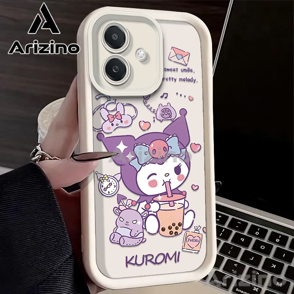 SAMSUNG สําหรับSamsung A06 A55 A05S A05 A54 A52 A12 A35 A16 A36 A56 A25 A24 A13 A03 A73 S21FE S23FE S24FE A50 A15 A14 การ์ตูนกรณีโทรศัพท์มือถือPUกันกระแทกกรณีน่ารัก