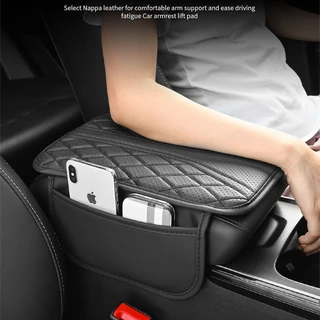 Toyota Car รถโตโยต้าหนังมัลติฟังก์ชั่ที่วางแขนกล่องPadถุงเก็บกลางที่วางแขนแผ่นป้องกันBreathable design VIos Yaris Corolla Veloz Avanza Fortuner Rush Innova raize GR Sport