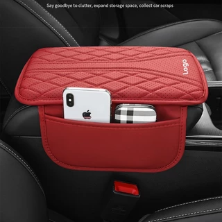 Toyota Car รถโตโยต้าหนังมัลติฟังก์ชั่ที่วางแขนกล่องPadถุงเก็บกลางที่วางแขนแผ่นป้องกันBreathable design VIos Yaris Corolla Veloz Avanza Fortuner Rush Innova raize GR Sport