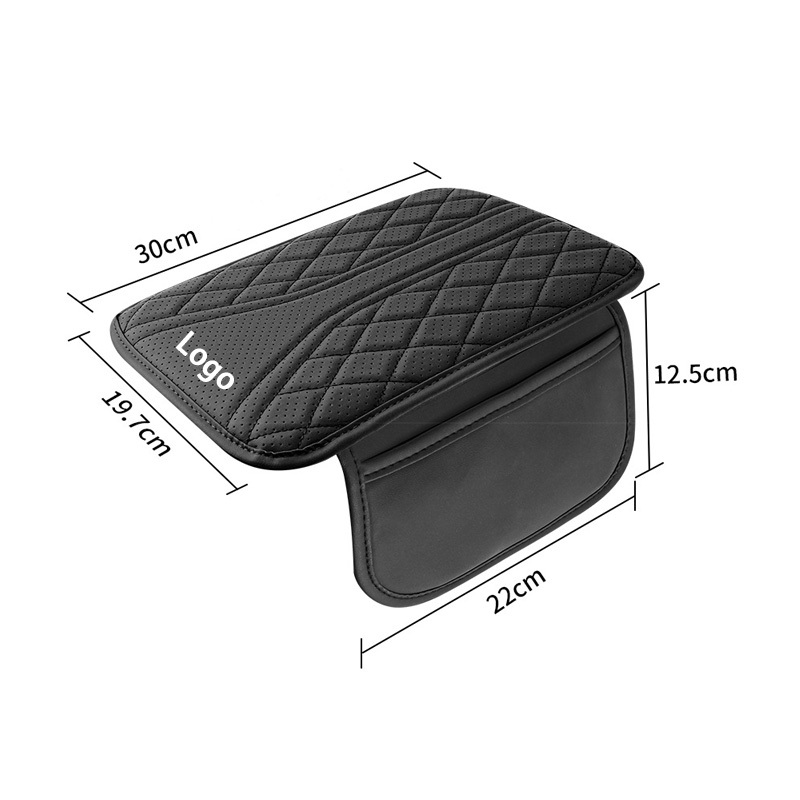 Car รถหนังมัลติฟังก์ชั่ที่เท้าแขนกล่องแผ่นถุงเก็บที่เท้าแขนกลางแผ่นป้องกันการออกแบบระบายอากาศ เหมาะสําหรับรถทุกรุ่น - รูปที่ 5