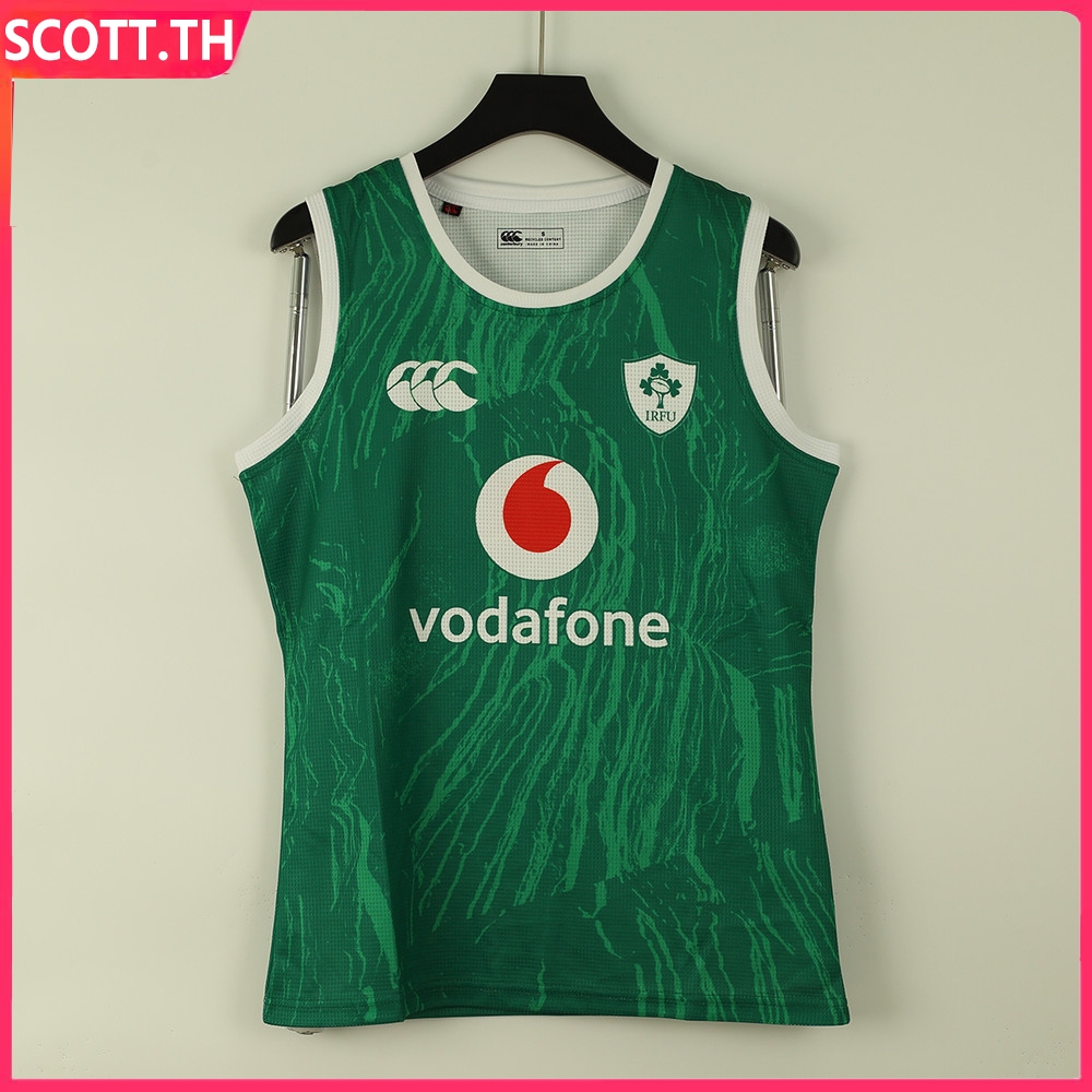 2025 Rugby Ireland Vest Rugby Jersey Home เสื้อเชิ้ตสีเขียวผู้ชาย