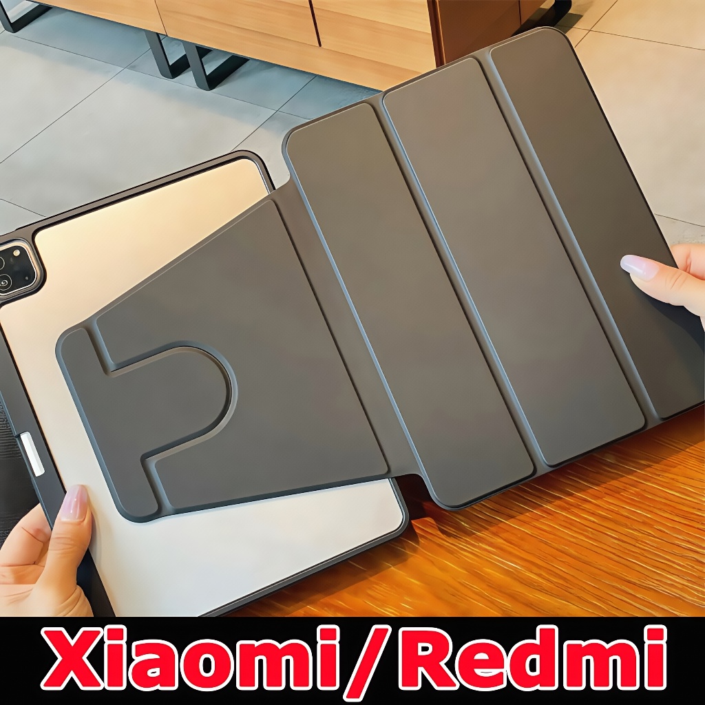 เคสแท็บเล็ต Xiaomi สําหรับ Xiaomi Pad 7/7Pro เคส Redmi SE 11 เสี่ยวมี่ แพด 6/6pro 5/5pro แฟชั่น 360°rotation +Triple fold เคส Xiaomi