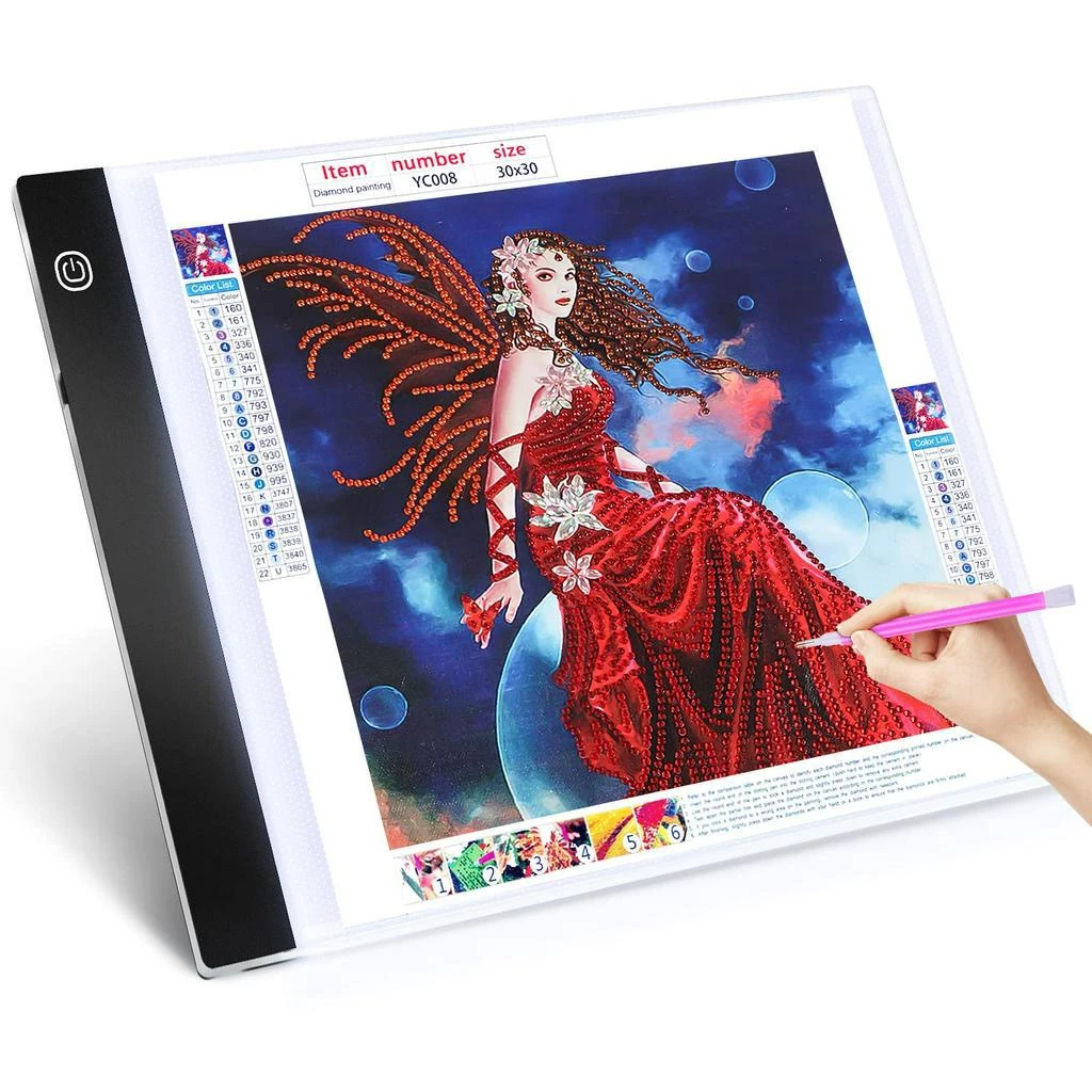 🏵️ Thai  แผ่นกระดานวาดรูป A4 LED Light สำหรับ Computer PC Notebook🏵️