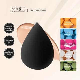 IMAGIC 6 Color Beauty Spons Puff Wet&Dry Soft Blending Makeup Tools Egg Sponge