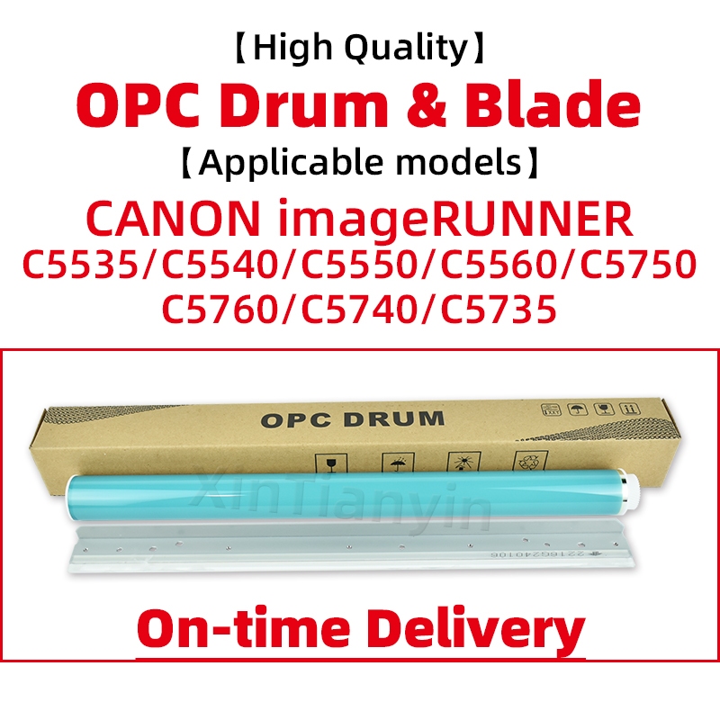 Long Life OPC กลองสําหรับ Canon C5535 C5540 C5550 C5560 C5750 C5760 C5740 C5735 NPG-71 GRP-55 IR ทําความสะอาดใบมีด OEM สี