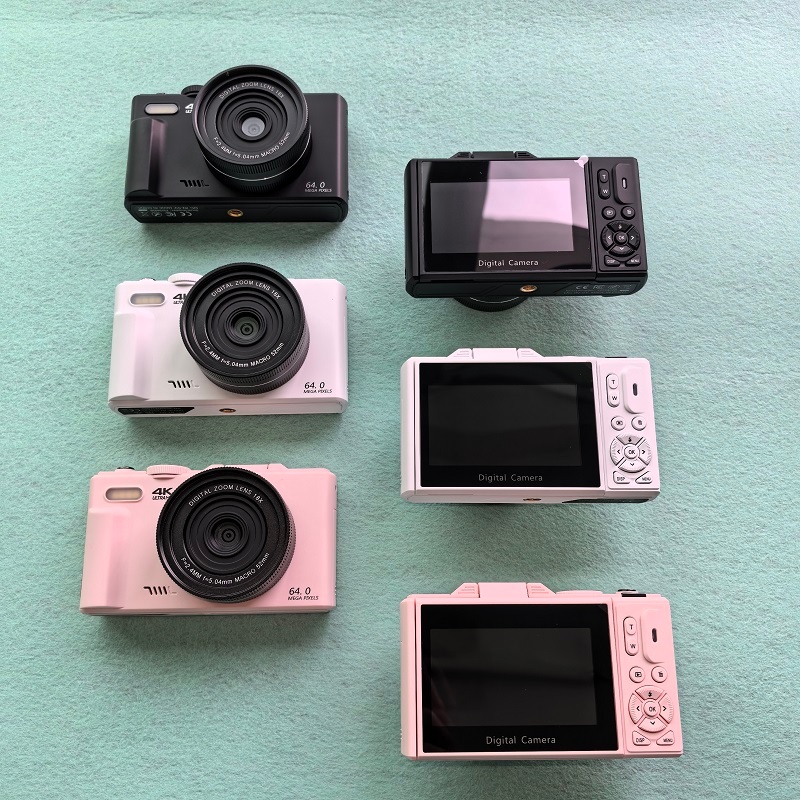VETEK 8 กล้องดิจิตอล 64MP 18X ถ่ายรูปถ่ายวีดีโอ ภาพชัด มีแฟลช กล้องย้อนยุค CCD Camera ป้องกันการสั่น หน้าจอ3.0นิ้ว