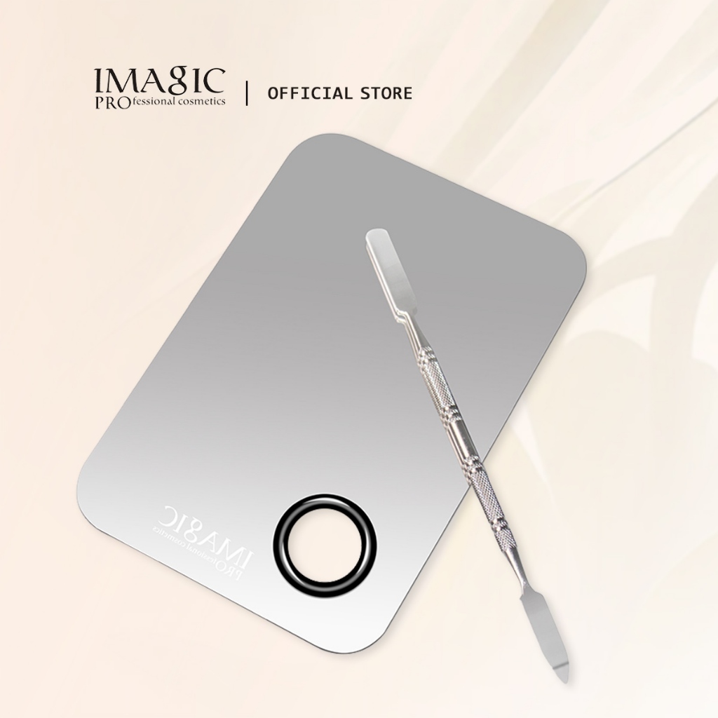 IMAGIC จินตนาการ พาเลทแต่งหน้ามืออาชีพความงามสแตนเลสแต่งหน้าเล็บอายแชโดว์รองพื้นผสมสี