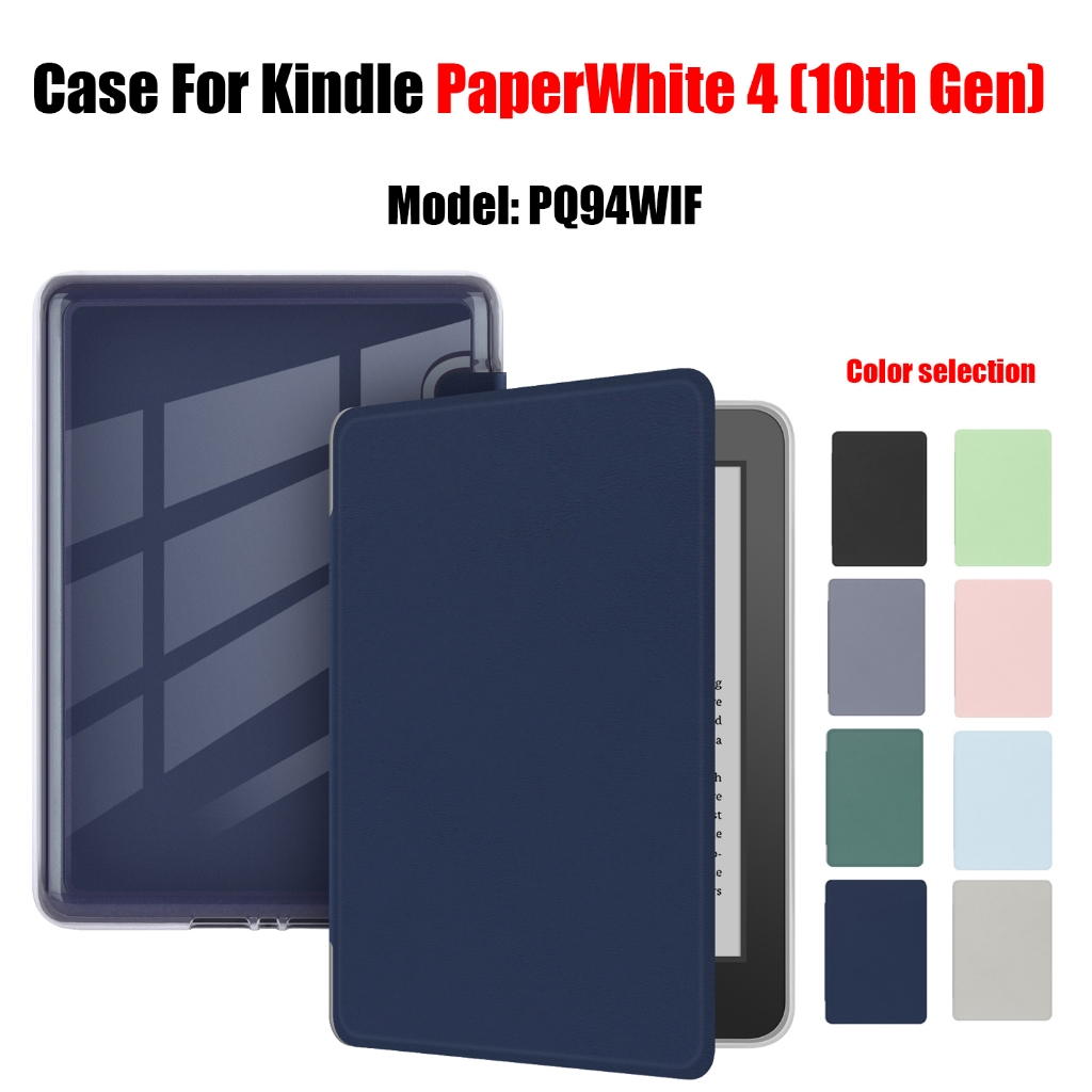 สําหรับ Kindle PaperWhite 4(10th Gen) PQ94WIF 6.0 สมาร์ท Hibern/Wake Magnetic Flip อะคริลิค eBook Ca