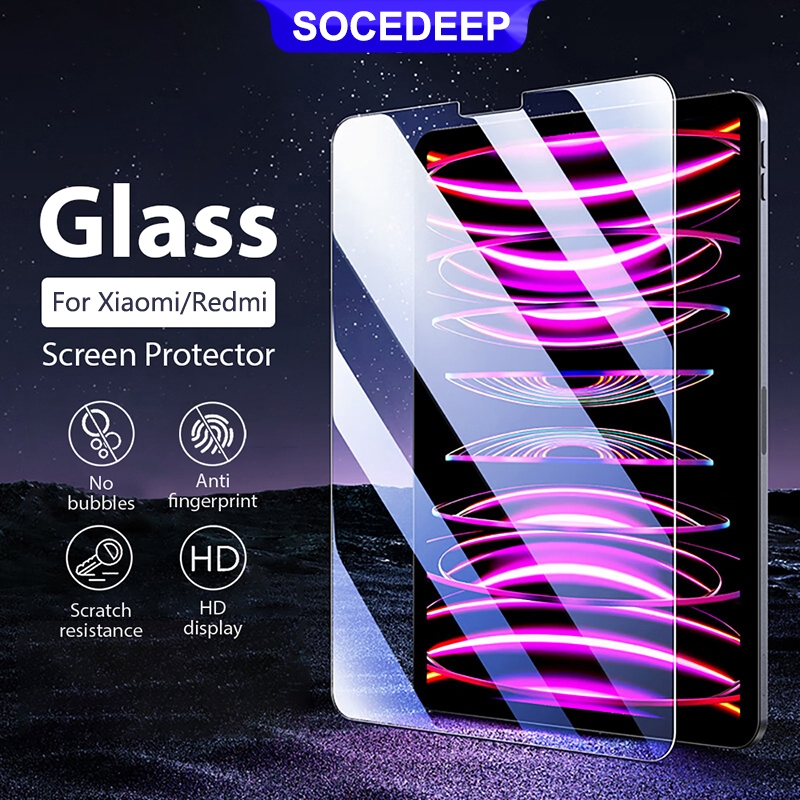 Socedeep สําหรับ Anti-Blue Light/Clear/Matte กระจกนิรภัยป้องกันหน้าจอชุดสําหรับ Xiaomi MiPad 5 6 7 Pro RemiPad SE 11.0 10.61 Redmi Pad SE 8.7 Pro Poco Pad 12.1 MiPad 6S Pro 12.4