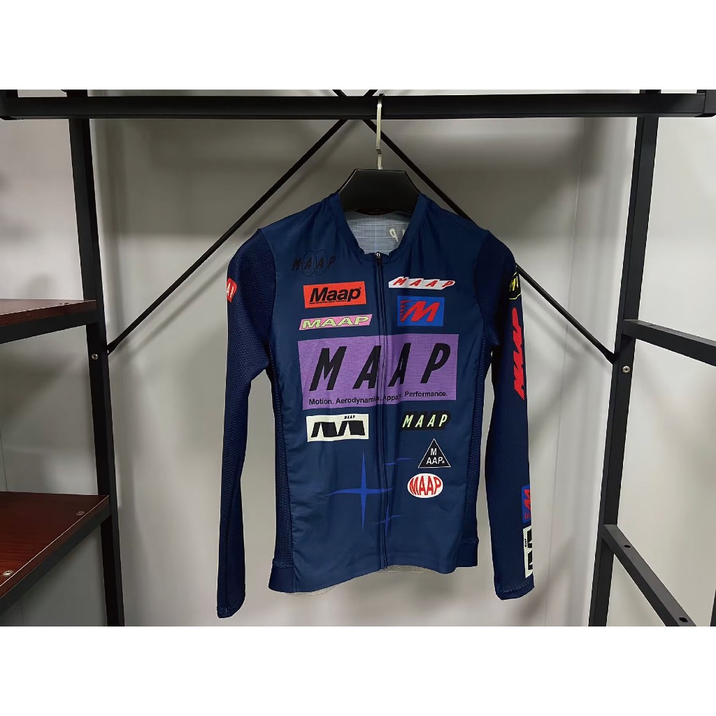 2025 ฤดูร้อนใหม่ MAAP Drome Pro Air LS ขี่จักรยาน Jersey 3.0 แห้งเร็ว Aero Fit แขนยาวจักรยานสวมใส่ Breathable จักรยานเสื้อผ้า