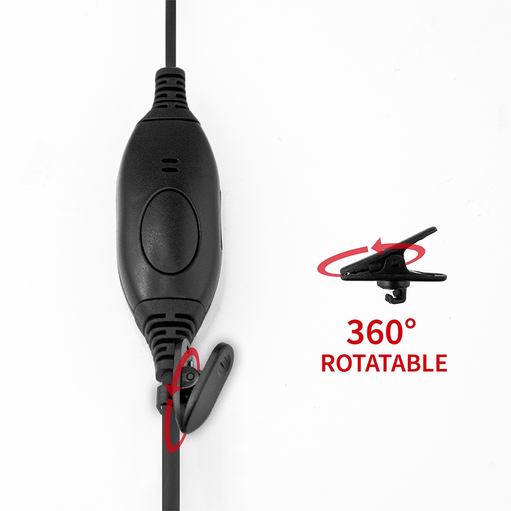 สําหรับ Kenwood/Baofeng/Wln Walkie Talkie หูฟังชุดหูฟัง 2-Pin PTT วิทยุหูฟังหูฟังแฮนด์ฟรีพร้อมไมโครโฟน