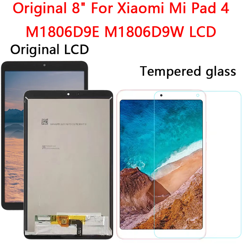 8 "LCD สําหรับ Xiaomi Mi Pad 4 M1806D9E M1806D9W จอแสดงผล LCD Touch Screen Digitizer Assembly