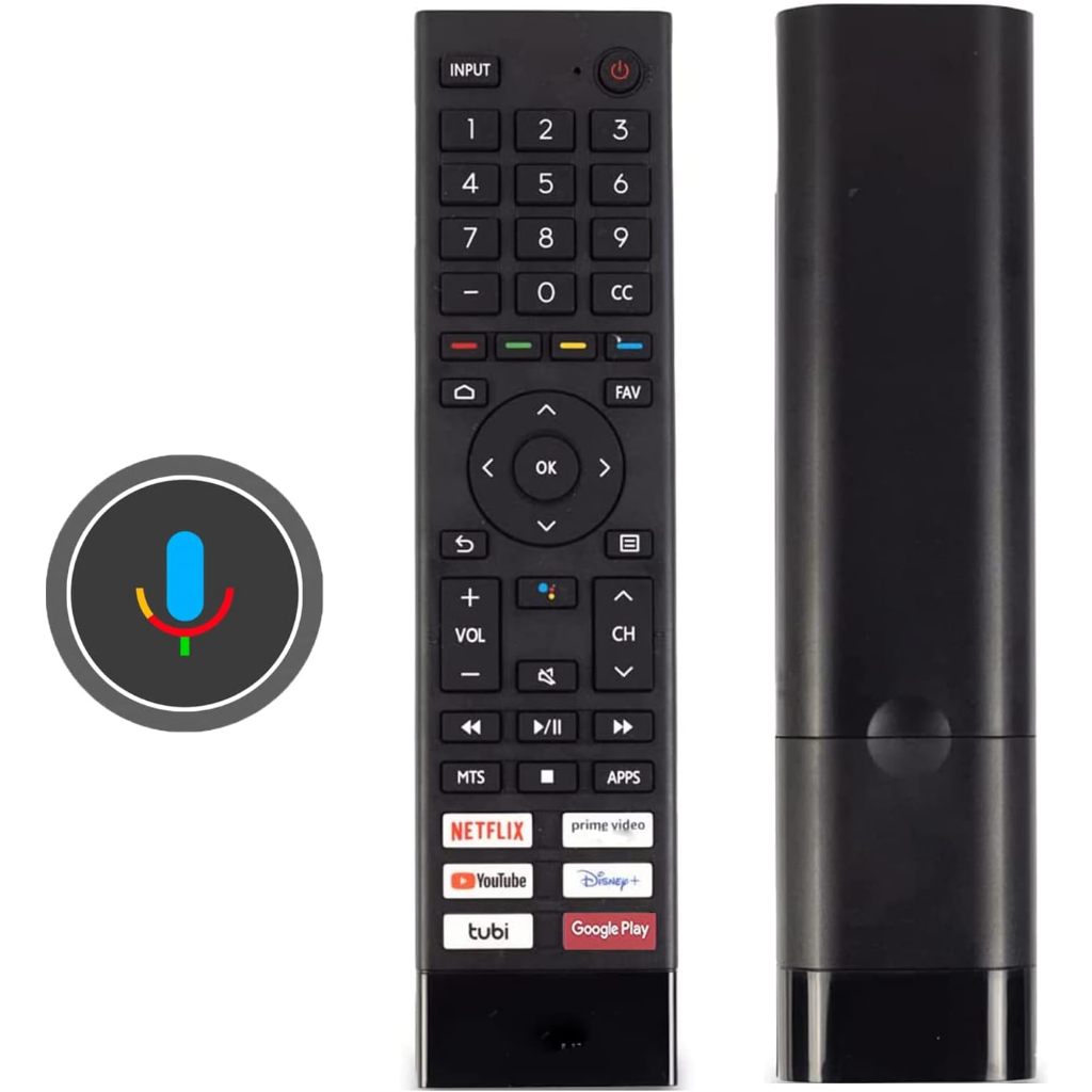 เหมาะสําหรับ Hisense ERF3F80H voice controller LED TV, 75U6G 65U6G 55U6G 55A53FUA 43A53FUA 50A53FUA 