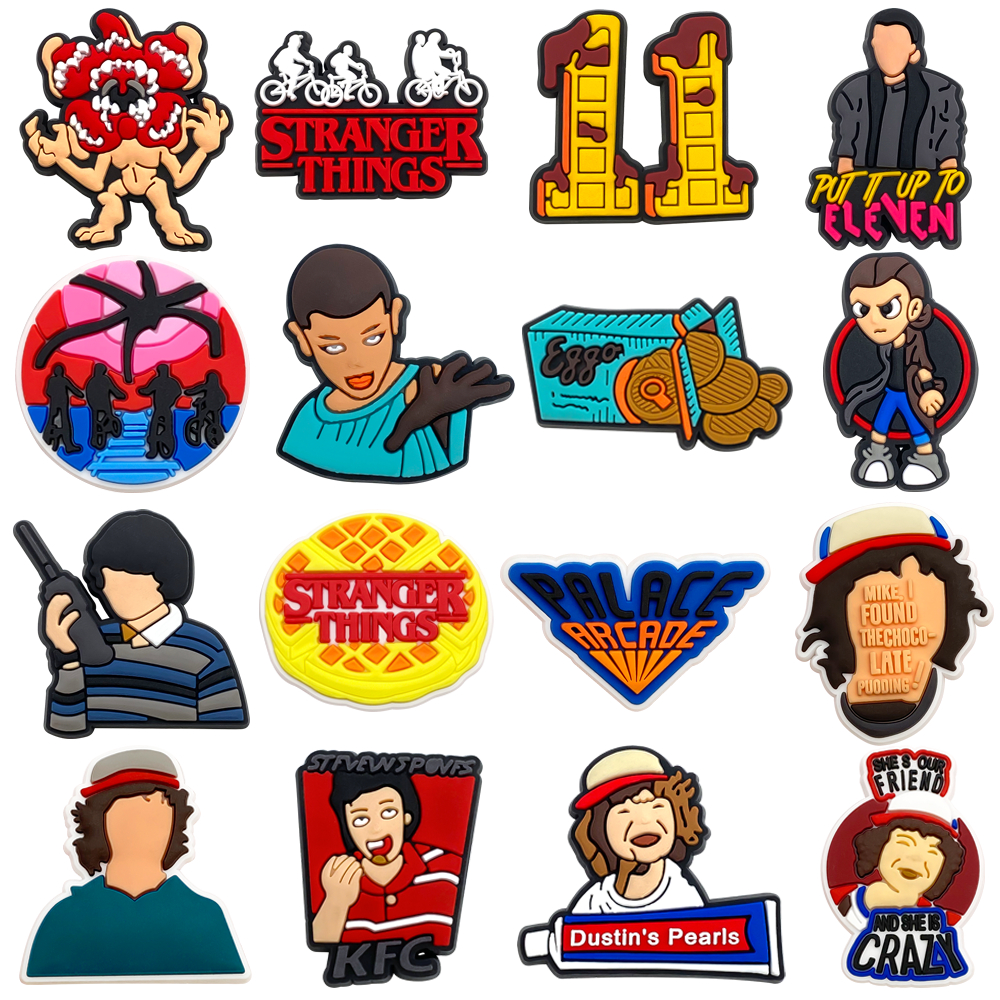 รองเท้า Charms อุปกรณ์เสริม DIY สําหรับพร้อมปุ่มตกแต่ง PVC Fit to Bubble Slides รองเท้าแตะของขวัญปาร์ตี้เทศกาล