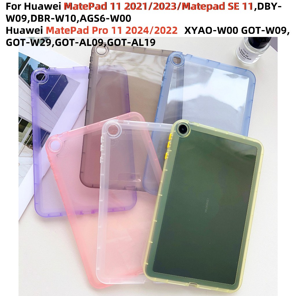 สําหรับ Huawei MatePad SE 11 2023 2021 DBR-W10 DBY-W09 AGS6-W00 โปร่งใสกันกระแทก TPU กรณี MatePad Pr