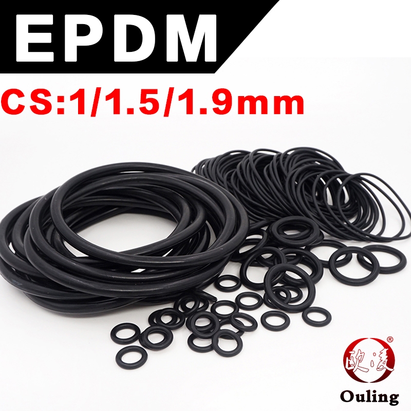 Ouling EPDM CS1/1.5/1.9 มม.ยางสีดํา O-Ring เครื่องซักผ้า Shock-absorbing กันน้ําแหวนปิดผนึก