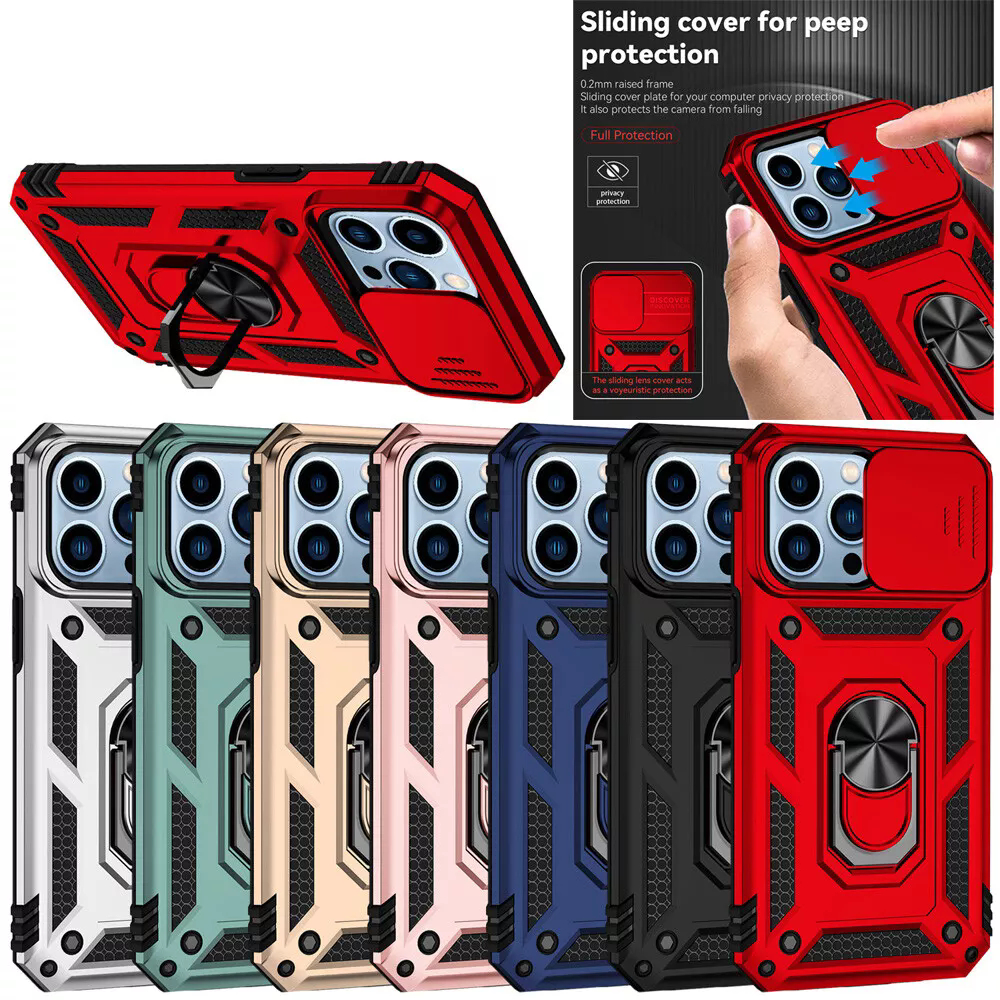 Magnetic Kickstand สําหรับ iPhone 17 Air 12 11 XS Pro Max X XR 8 7 Plus SE 2 กันกระแทก Heavy Duty Armor ทนทานแหวนขาตั้งเคสโทรศัพท์ฝาครอบ