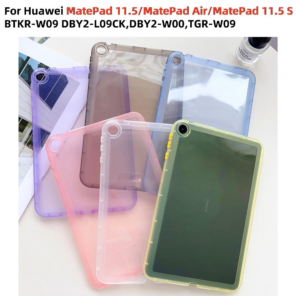 สําหรับ Huawei MatePad Air 11.5 S 11.5S 11.5S 11.5 นิ้ว S Multi-สีโปร่งใสกันกระแทก TPU กรณี DBY2-L09