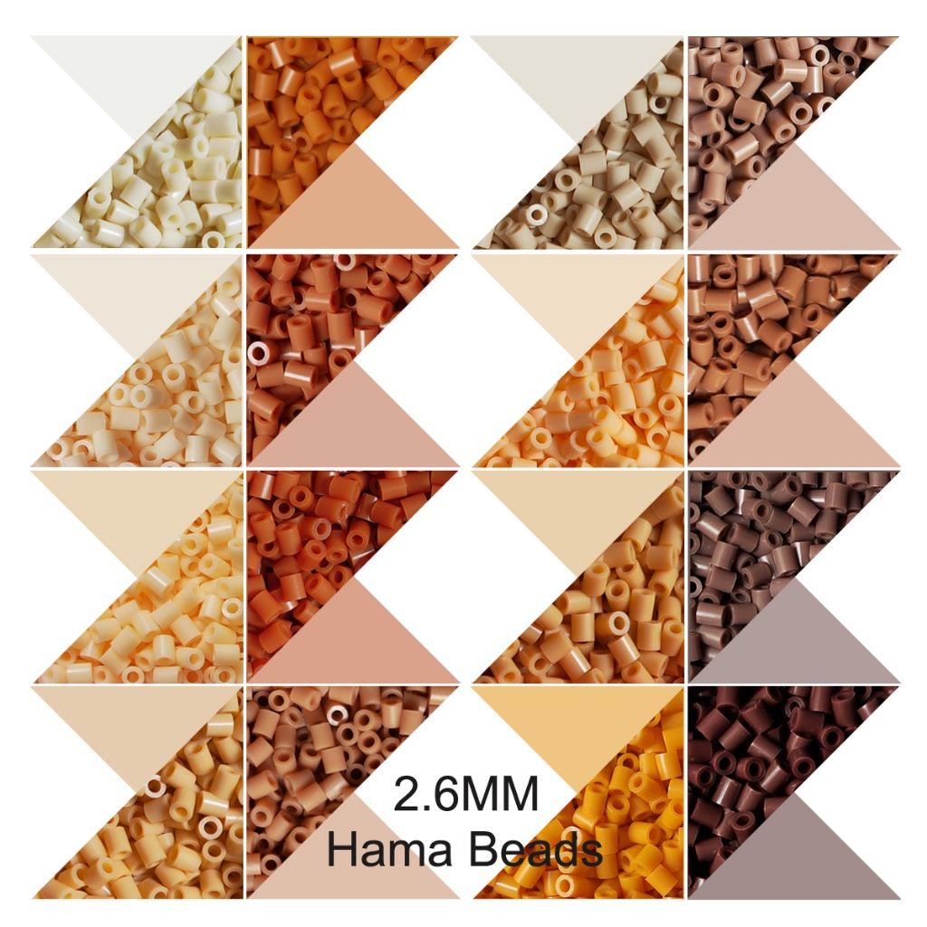 2.6มิลลิเมตรมินิลูกปัด1000ชิ้นสีน้ําตาลสีพิกเซลศิลปะฟิวส์ลูกปัดสําหรับเด็กของขวัญ ฮามา ลูกปัด ทําเอง ปริศนาเหล็กลูกปัด