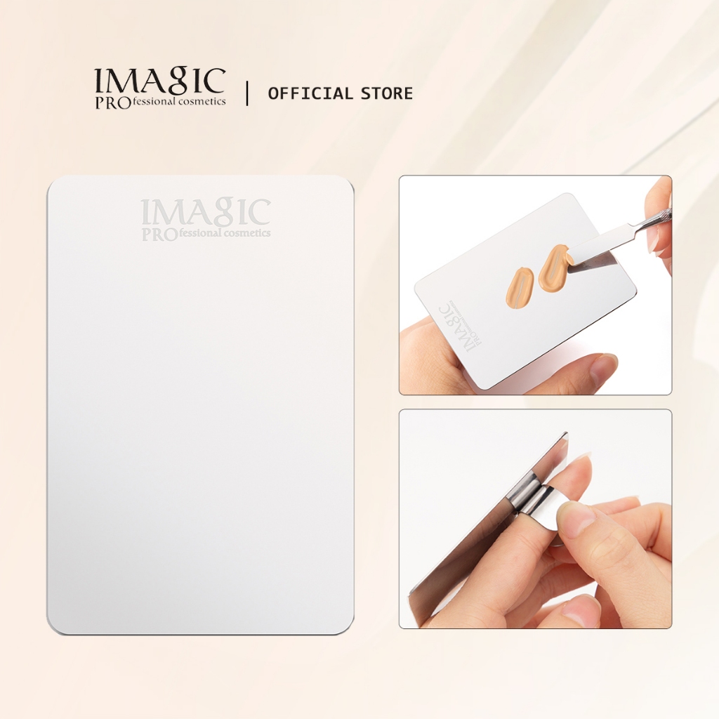 Imagic แหวนสเตนเลส สําหรับผสมสีน้ํามัน ผสมรองพื้น คอนซีลเลอร์ ครีมทาเล็บ DIY