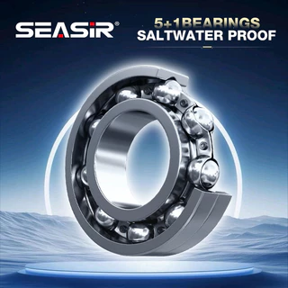 Seasir Vortex Baitcasting ตกปลา Reel 7.0:1 อัตราทดเกียร์ความเร็วสูง 5 + 1BB ลากสูงสุด 8 กก.ตกปลาน้ําเค็มสด Coil