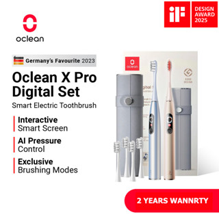 แปรงสีฟันไฟฟ้าอัจฉริยะ Oclean X Pro Digital Set พร้อมหน้าจอส…