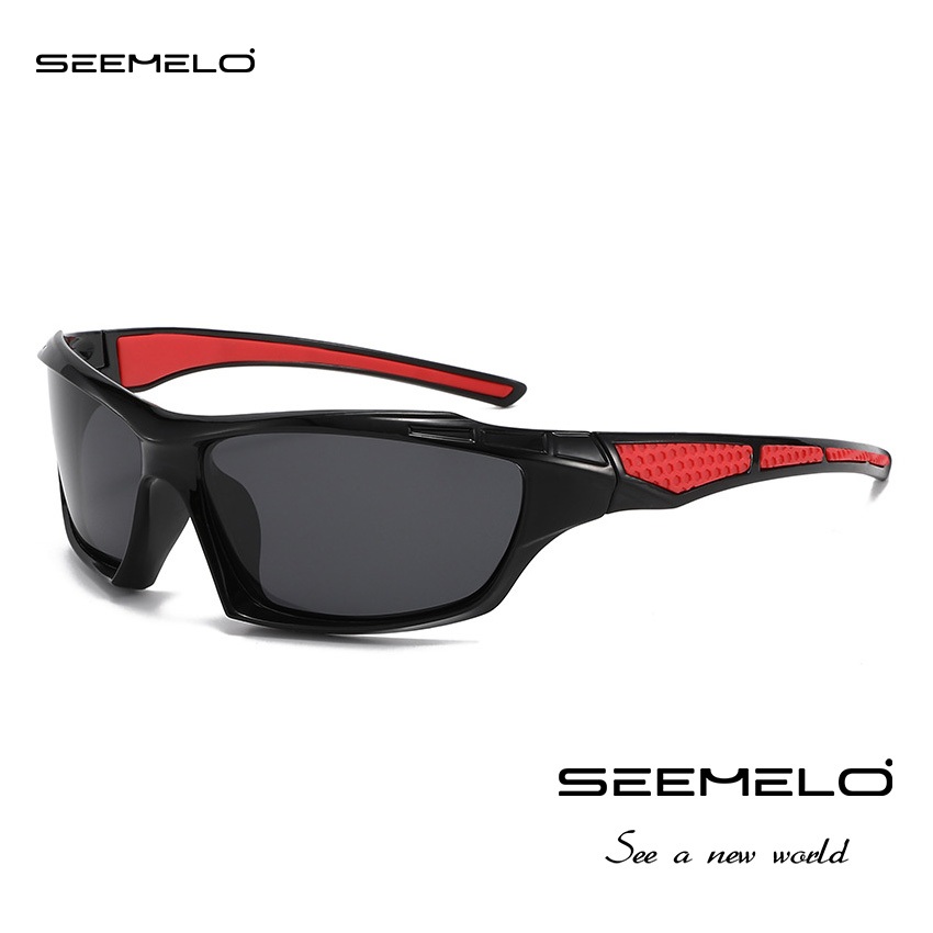 SEEMELO ผู้ชายs แว่นตาขับรถกลางแจ้งขี่จักรยานแว่นตาโพลาไรซ์ป้องกันทรายแว่นตา UV400 Night Vision แว่นตากันแดดสําหรับชาย