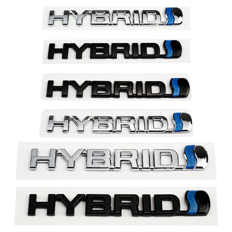 ใหม่ Toyota HYBRID โลโก้ดัดแปลงรถด้านหลัง Trunk Body Decal ป้ายสัญลักษณ์สติกเกอร์สําหรับ Toyota