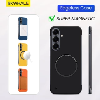 SAMSUNG BKWHALE เคสโทรศัพท์แม่เหล็กสําหรับSamsung Galaxy S25 + S25 S24 S23 S22 S21 Ultra S24 + S23 Plus S25Edge S25FE S24FE S23FE S21FE Superบางปกหลังไร้ขอบกันกระแทกปลอก